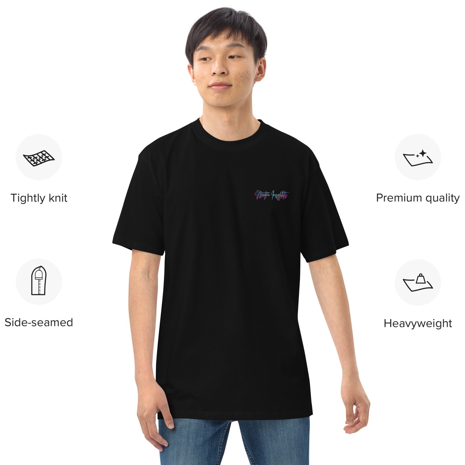 Men’s premium heavyweight tee Nextia Insights - Imagen 3