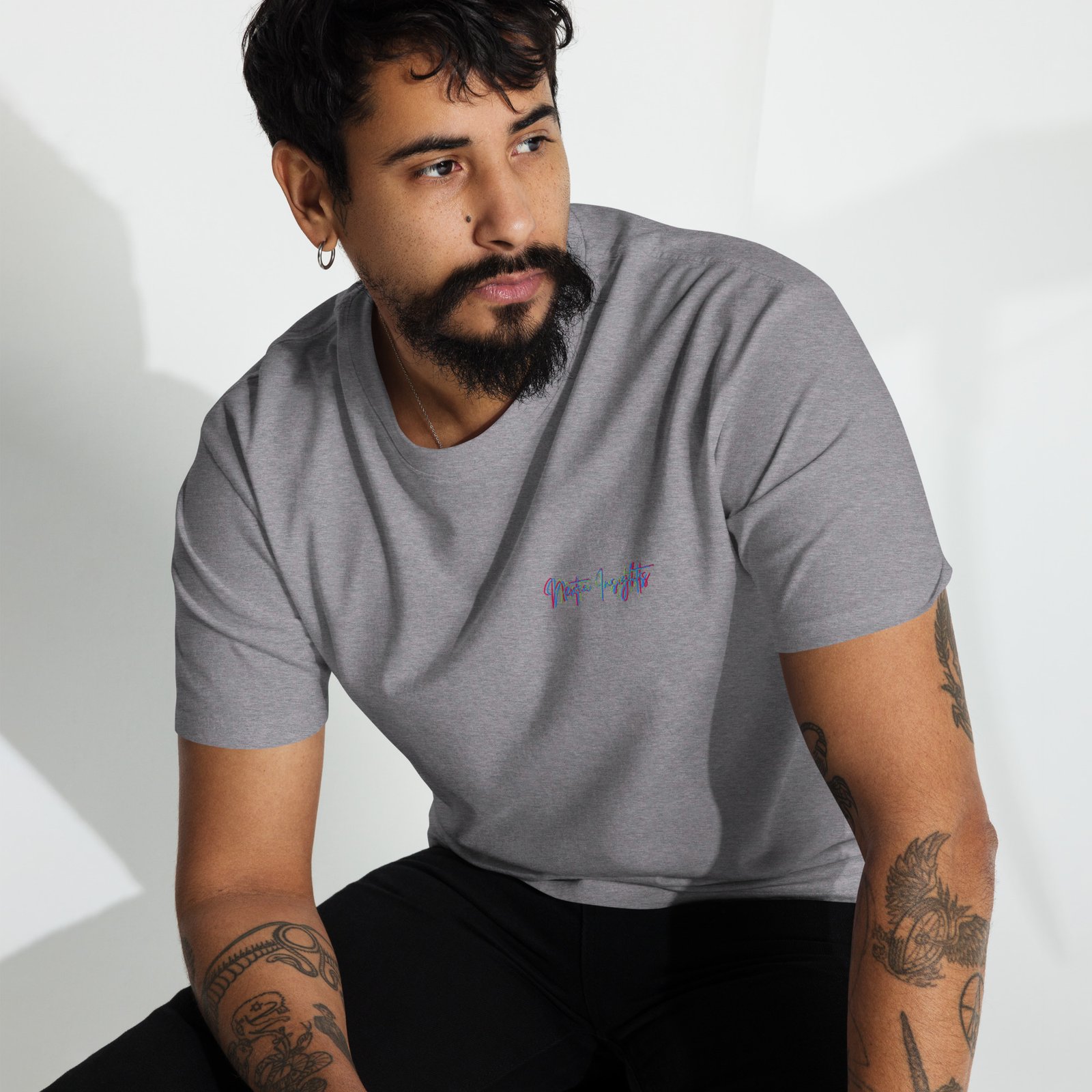 Men’s premium heavyweight tee Nextia Insights - Imagen 6