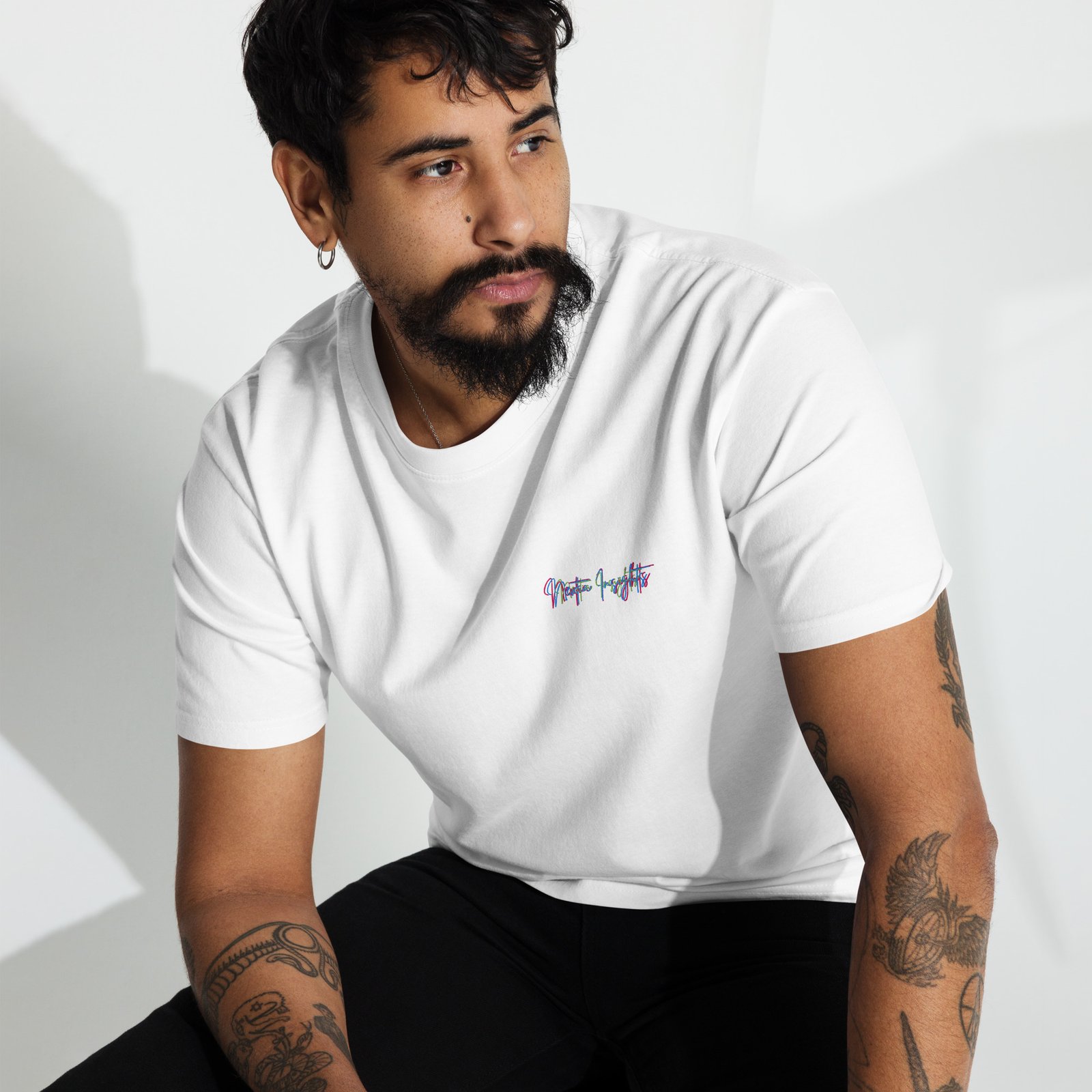 Men’s premium heavyweight tee Nextia Insights - Imagen 9
